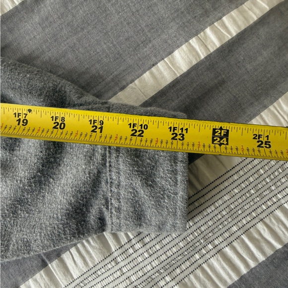 L.L. Bean Vintage Women's Gray Zip Jacket Floral Embroidery 100% Cotton Sz 12 - Picture 9 of 9